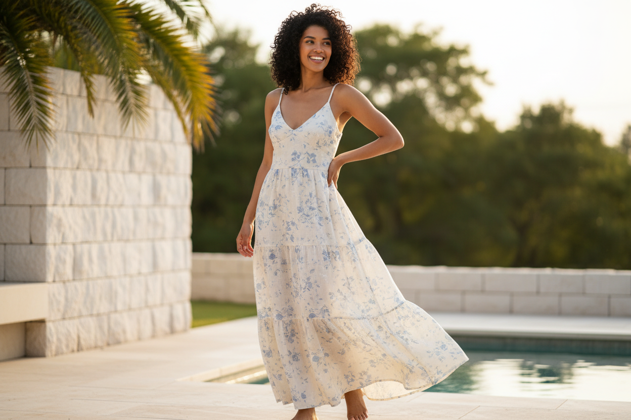 Person in summer dress